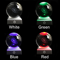 Sinyore Promotion : Présentoir Cube en Cristal Noir Gaufré Sablé avec Interrupteur Tactile LED et Base USB pour Batterie, Idéal pour DIY