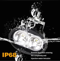 Nouvelle lampe de travail ovale tout-terrain 20W pour voiture, 9 LED CREE à faisceau spot, indice IP68, durée de vie de 50 000 heures, durable