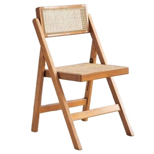 <span class=keywords><strong>Sillas</strong></span> Plegables <span class=keywords><strong>de</strong></span> Ratán y Madera Maciza Resistentes para Restaurante, Jardín, Banquetes y Eventos, Venta al Por Mayor - Product Image 1