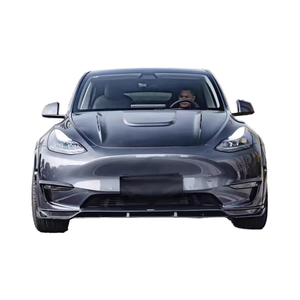 Kit carrosserie en fibre de carbone style CMST pour Tesla Model Y : Lame avant, jupes latérales, diffuseur, spoiler, capot - Product Image 1