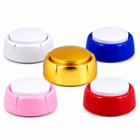 Bouton sonore MP3 de 4 Mo en plastique doré, dispositif de lecture vocale personnalisé pour cadeaux électroniques