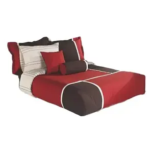 Ensemble de housse de couette Kike Queen Size, 10 pièces, rayé, literie moderne, usage domestique, polyester et coton tissé - Product Image 5