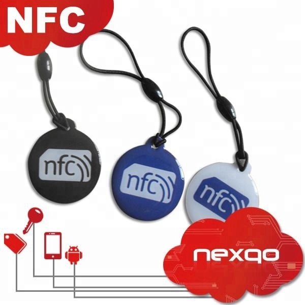 Nexqo/OEM NEX-HKC043 Ntag213/Ntag216 Smart Mini Epoxy RFID NFC Waterproof Tag for Phone 13.56 MHz