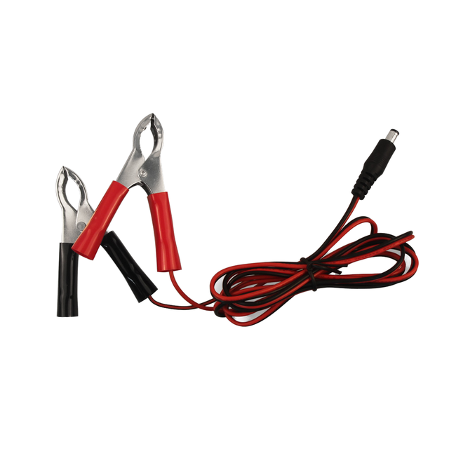 Solar Panel 12V DC Power Cable Copper Clips Quick Disconnect Alligator Clips 3ft Length Eco-Friendly Insulation