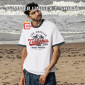 Camiseta de Hombre de Alto Gramaje, Corte Holgado, Estilo Urbano Hip Hop, Personalizable con Logotipo de Marca - Product Image 2