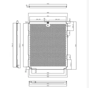 Diy Cad Ontwerp 18 "15" 12 "10" 8 "6" 5 "Aluminium Ijzer Luidspreker fitting Geperforeerde Metalen Mesh