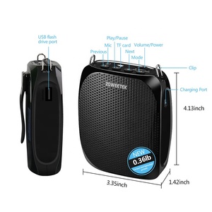 <span class=keywords><strong>Amplificador</strong></span> <span class=keywords><strong>de</strong></span> Voz Mini ZOWEETEK para Profesores <span class=keywords><strong>con</strong></span> Micrófonos <span class=keywords><strong>de</strong></span> Diadema <span class=keywords><strong>con</strong></span> Cable, <span class=keywords><strong>Amplificador</strong></span> Portátil Recargable <span class=keywords><strong>de</strong></span> 1800 mAh para Enseñanza - Product Image 3