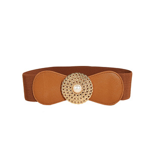 Grande <span class=keywords><strong>boucle</strong></span> ronde en alliage large Corset <span class=keywords><strong>ceinture</strong></span> élastique pour femmes <span class=keywords><strong>ceinture</strong></span> pour robe dames <span class=keywords><strong>ceinture</strong></span> - Product Image 6