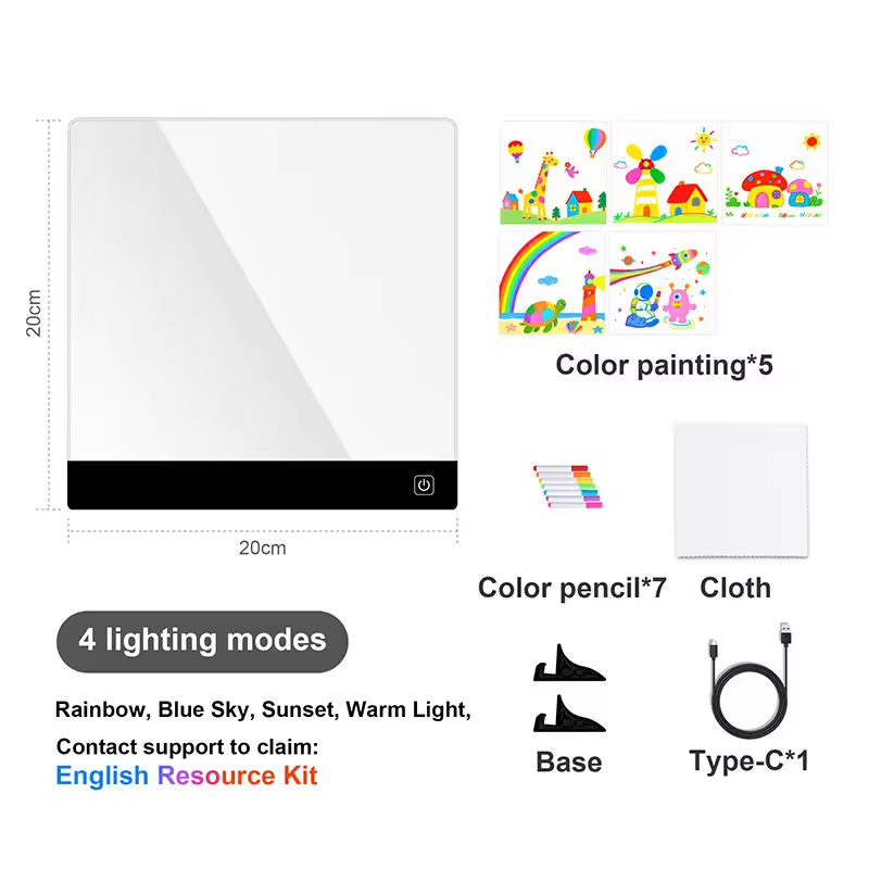 Transparent 2w ~20*20cm