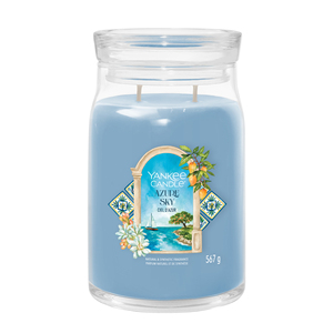 Yankee Candle - Vaso Grande con 2 Stoppini Azure Sky - Product Image 1