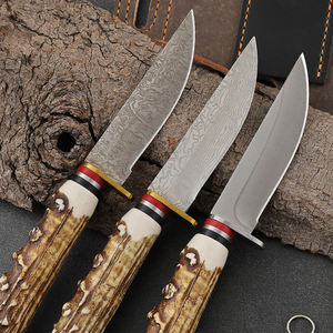 माननीरी नई शैली टैंग चाकू स्टेनलेस स्टील फिक्स्ड ब्लेड जेब चाकू एब्स बैल हड्डी की लकड़ी ईडीसी शिकार थोक ओएम - Product Image 5