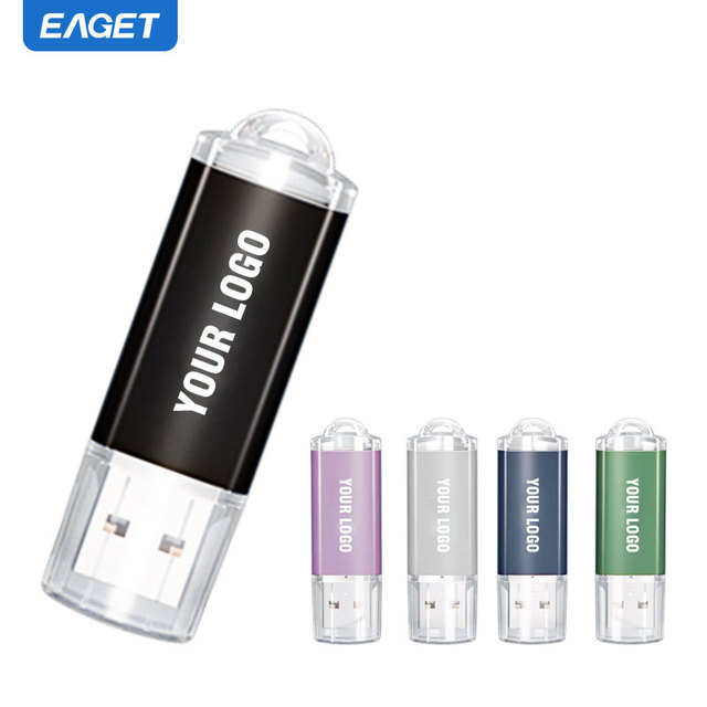 EAGET F2 Factory Pen Drives Wholesale Custom LOGO Stick USB2.0 Key Tendering Thumb Drive Flash Memory Pendrive Cle USB Pendrive