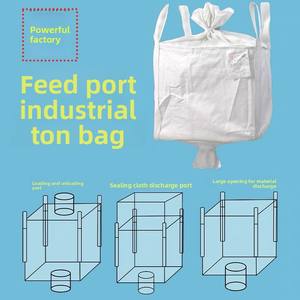 Dubbele-tuit FIBC's TON zakken met vul- en ontlaadpoorten, nieuw PP voor efficiënte bulklogistiek - Product Image 3