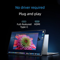 Moniteur portable 21,5 pouces 2,5K, écran LCD IPS 2560 x 1440, 100 Hz, 300 cd/m², Type C, haut-parleurs intégrés, écran professionnel