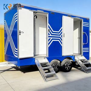 Conteneur mobile de luxe VIP, toilettes extérieures modernes <span class=keywords><strong>à</strong></span> 2-4 postes, remorque WC portable <span class=keywords><strong>à</strong></span> vendre - Product Image 2
