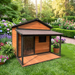Wholesale Eco-Friendly Modern Wooden Dog House Outdoor for Fir Pet Villa Print Pattern All Seasons Small Animals - Product Image 1