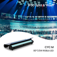 STAR LIGHT Barre de lumière LED linéaire compacte CYc 80 LED 3,5W RGBLA 7900Lm Projecteur de scène haute puissance Ra90+ IP30 Boîtier en aluminium