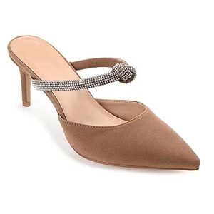 New Women's Elegant Fashion Heeled Sandals Pointed <b>Toe</b> <b>Closed</b> <b>Toe</b> Slingback With Rhinestone Thin <b>Heel</b> for Party Wedding Office - Product Image 6