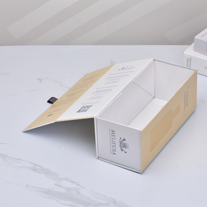 Logotipo personalizado tamaño plegable plano XO whisky 2 botellas caja de embalaje cartón rígido papel Kraft plegable vino caja de regalo - Product Image 3
