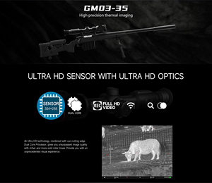 Lunette thermique Sytong GM03-35 384x288 12µm 20mK 35mm F1.0 Tube 30mm 1024x768 OLED IP67 WiFi pour la chasse - Product Image 4