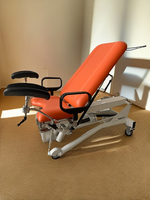 Fauteuil d'examen gynécologique mobile, table d'examen médical gynécologique avec accoudoirs et plateau à instruments, pour clinique et hôpital