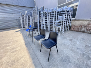 <span class=keywords><strong>Silla</strong></span> Escolar Apilable de Alta Calidad con Marco Metálico y Asiento de Plástico PP, en Varios Colores, Estilo Inglés, con Descuento - Product Image 4
