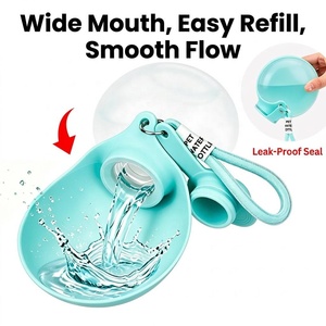 Botella de Agua para Perros de Silicona de Grado Alimenticio Aprobada por la FDA, Taza de Viaje Plegable para Mascotas, para Cachorros, Senderismo, Viajes por Carretera, a Prueba de Fugas, 360 ml, Venta al por Mayor - Product Image 5
