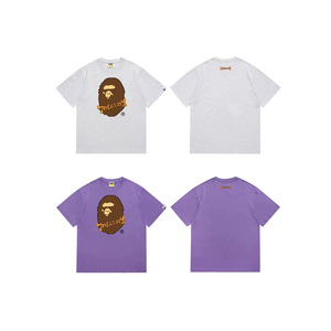 T-shirt unisexe à manches courtes et col rond <span class=keywords><strong>BAPE</strong></span> 2026 avec motif tête d'éléphant et camouflage singe pour homme – Collection été transfrontalière - Product Image 2
