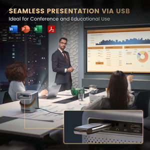 <strong>VANKYO</strong> H300A Native 1080P 4k Support Android WiFi <strong>Projector</strong> Portable Data Home Bedroom Smart <strong>Projector</strong> With Handle and Stand - Product Image 5