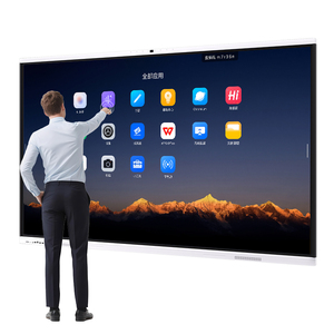 กระดานไวท์บอร์ดอัจฉริยะแบบอินเทอร์แอคทีฟระบบคู่ขนาด 75 86 นิ้ว รุ่น DreamSource พร้อมจอ LCD สำหรับการเรียนการสอน ราคา - Product Image 1