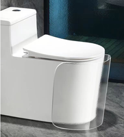 WC monobloc moderne en céramique à poser au sol, à double chasse, à évacuation en S, allongé, autonettoyant, écologique et économe en eau, pour salle de bain domestique