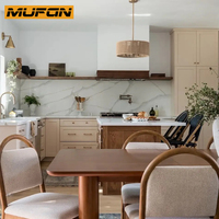 Meubles de cuisine australiens : îlot, armoires en chêne blanc massif, style Shaker, ensembles complets, designs Cucina Completa