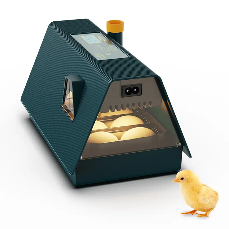 Nouvelle maison 10 oeufs mini incubateur de machine à couver solaire entièrement automatique poulet canard oie à vendre