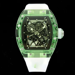Montre pour homme populaire 3501 avec boîtier en cristal, mouvement intégré RMUL3, automatique, mécanique, bracelet en fluororubber, sport, étanche - Product Image 1