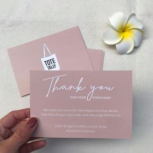 Custom Thank You Cards With Logo Customize Name Greeting Cards 300gsm Paper Personalized Wedding <b>Gift</b> Invitation Postcards - Product Image 1