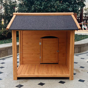 Casa de madera para mascotas al aire libre resistente a la intemperie de primera calidad refugio duradero para perros y gatos adecuado para Teddy Golden Retriever y perros grandes - Product Image 3