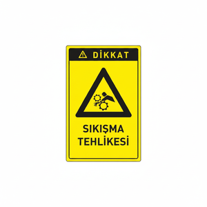 Durable PP Material Pinching Hazard Sign Adhesive <b>Sticker</b> Type - Product Image 2