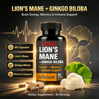 Capsules de Crinière de Lion à Marque Blanche OEM – Supplément Adulte Riche en Protéines pour la Fonction Cognitive, la Clarté Mentale et l'Amélioration de la Mémoire