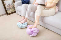 Coussin en mousse à mémoire de forme à nœuds souples, taille personnalisable, pour dormir, allaitement, avion, hôtel, camping, techniques de tissage