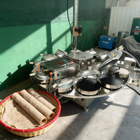 Machine à Injera Électrique Automatique Continue, Moteur Commercial, Fabricant d'Injera à Base de Teff d'Éthiopie, Construction en Aluminium de Haute Qualité
