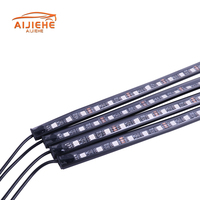 DC 12V RVB télécommande Disco musique contrôle 4 pièces 5050 9smd 12smd 15smd 18smd LED atmosphère ambiante sol pied lumière lumière intérieure