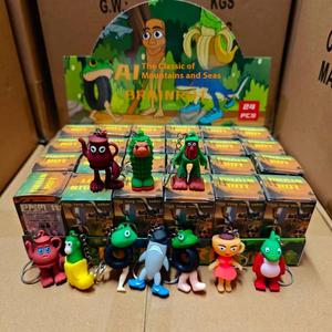 24 Pcs/set Italian Brainrot Tung Tung Tung Sahur Blind Box Toys Tralalero Tralala <b>Action</b> <b>Figure</b> Keychain Collectible Ornaments - Product Image 2