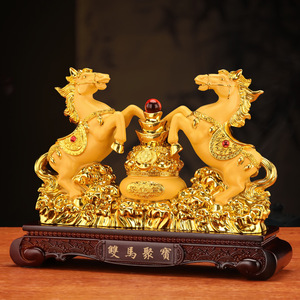 Adornos de Caballo del Zodiaco Chino, Decoración para Sala de Estar u Oficina, Regalo de Inauguración de Casa para el Éxito - Product Image 5