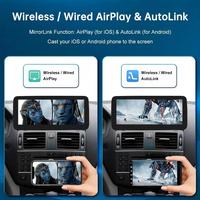 Système multimédia tactile pour tableau de bord avec CarPlay sans fil Android Auto 4G/WiFi 12,3 pouces pour Mercedes-Benz Classe C W204 2008-2010