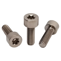 Baut Titanium GR5 M4*12mm Harga Pabrik Kepala Silinder Baut Torx Dalam Berkualitas Tinggi Sekrup Bintang Dalam Kepala Cap