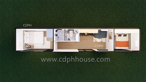 Luxury Chinese-Style Apple Cabin Home Office <strong>Warehouse</strong> Villa Mall Shop Steel Sandwich Panel Toilets Panoramic Container Houses - Product Image 6
