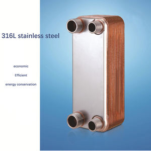 แผ่นแลกเปลี่ยนความร้อนแบบเชื่อมประสานด้วยทองเหลืองสำหรับเครื่องปรับอากาศน้ำอุตสาหกรรมแบบฟลูออรีนเย็น 5P-30P - Product Image 3