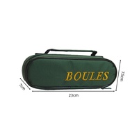 Lot de 3 boules de pétanque en acier inoxydable sablé avec sac de pétanque personnalisé pour jouer en plein air