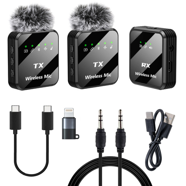 Factory Price Rode Wireless Microphone Lapel Condenser MIC for Mobile Phone and Camera