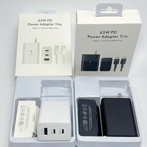 65W PD Fast Charger 3-Port <b>USB</b>-C <b>USB</b>-A EU UK US <b>Plug</b> for Samsung Charger Cable for Samsung S22 S23 S24 S25 S26 Ultra Series - Product Image 5